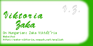 viktoria zaka business card